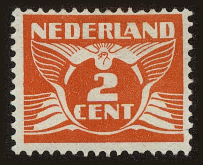 Front view of Netherlands 143 collectors stamp