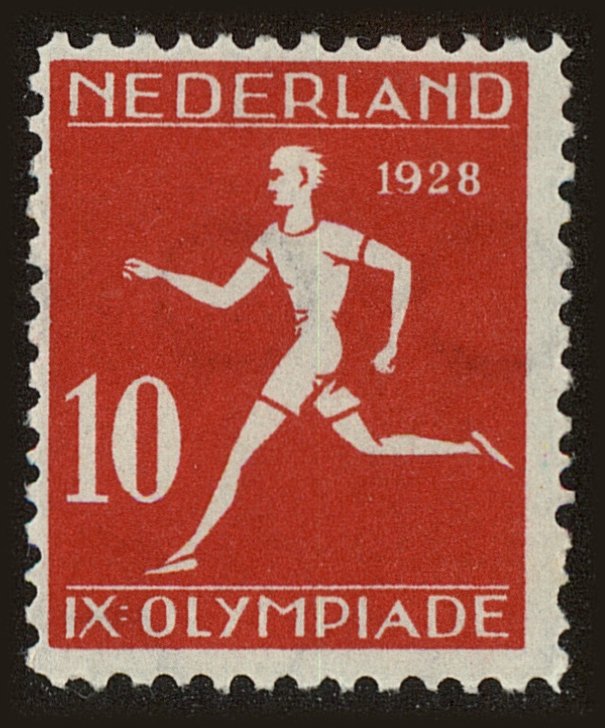 Front view of Netherlands B30 collectors stamp