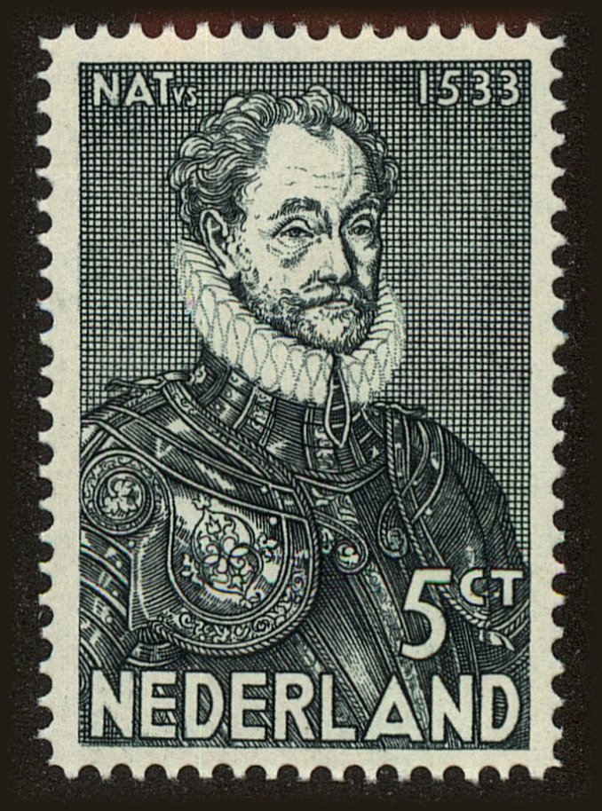 Front view of Netherlands 197 collectors stamp