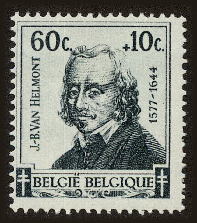 Front view of Belgium B322 collectors stamp