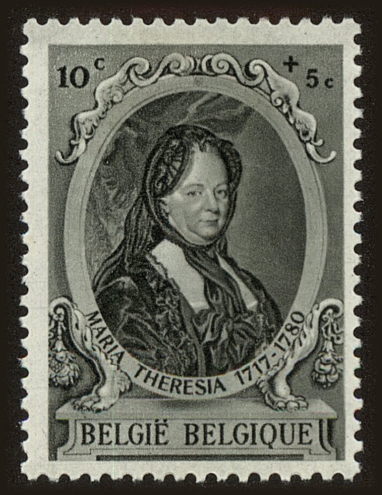 Front view of Belgium B293 collectors stamp