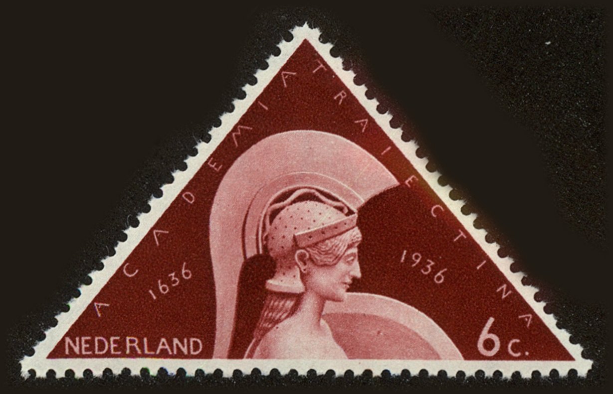 Front view of Netherlands 204 collectors stamp