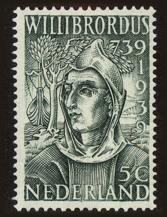 Front view of Netherlands 212 collectors stamp