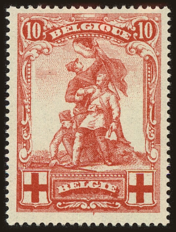 Front view of Belgium B29 collectors stamp