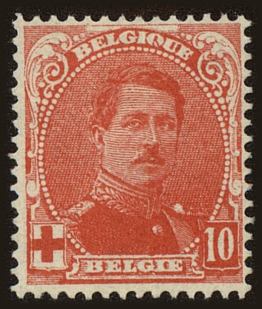 Front view of Belgium B26 collectors stamp