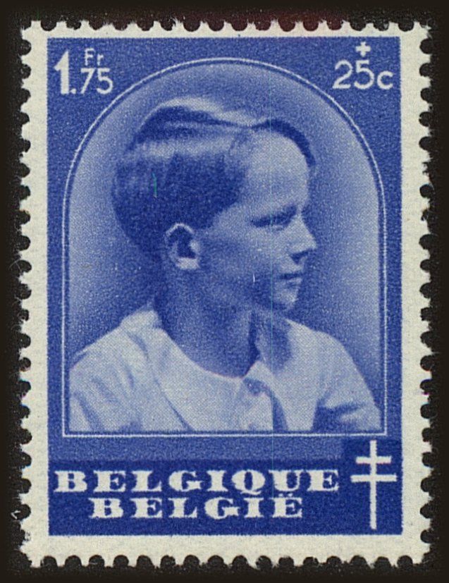 Front view of Belgium B186 collectors stamp