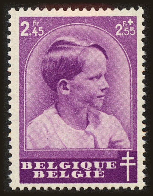 Front view of Belgium B187 collectors stamp