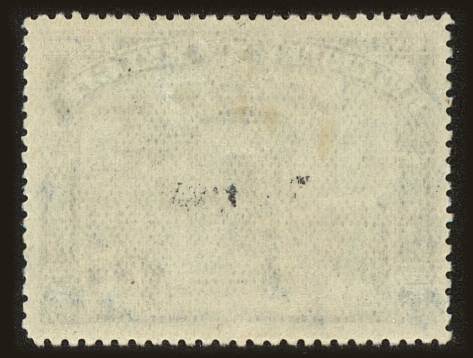 Back view of Belgium Scott #121 stamp