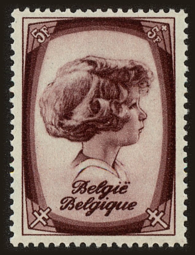 Front view of Belgium B232 collectors stamp