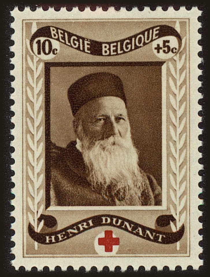 Front view of Belgium B233 collectors stamp