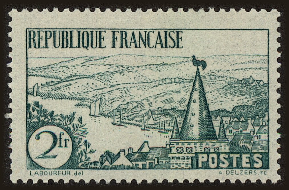 Front view of France 299 collectors stamp