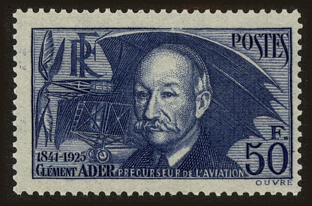 Front view of France 348 collectors stamp