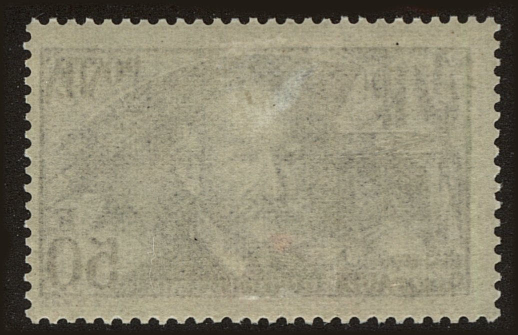 Back view of France Scott #348 stamp