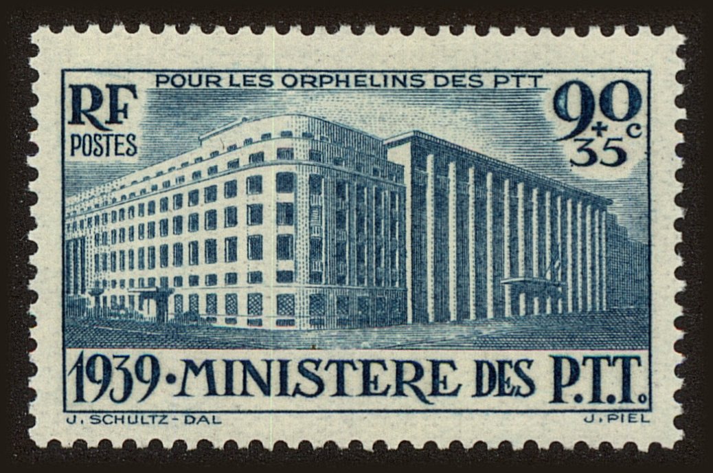 Front view of France B83 collectors stamp