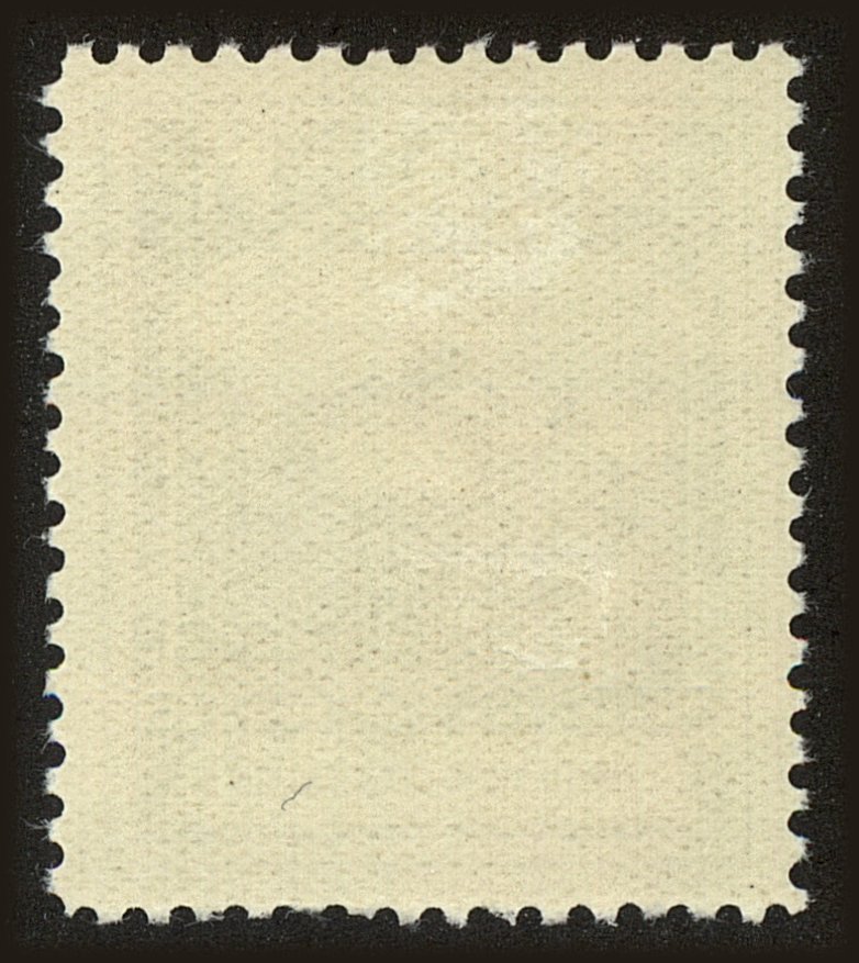 Back view of Liechtenstein OScott #8 stamp