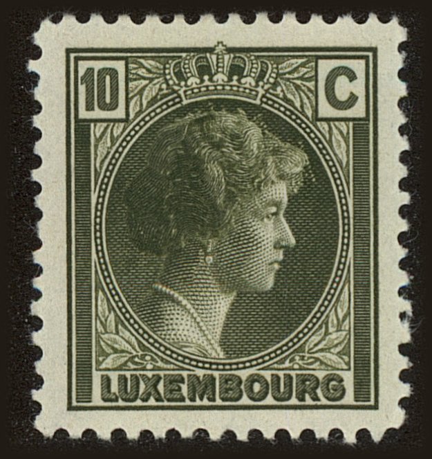 Front view of Luxembourg 160 collectors stamp
