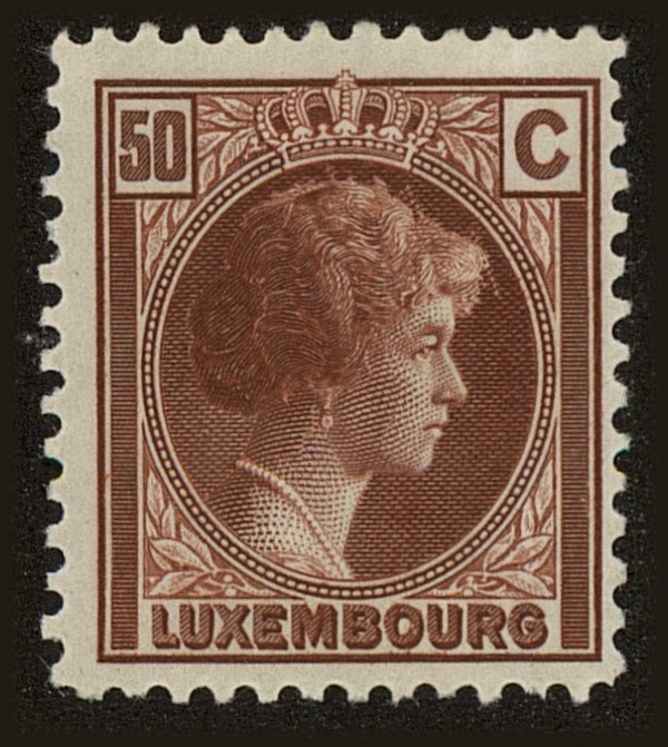 Front view of Luxembourg 170 collectors stamp