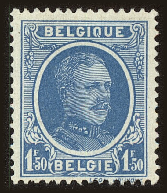 Front view of Belgium 160 collectors stamp