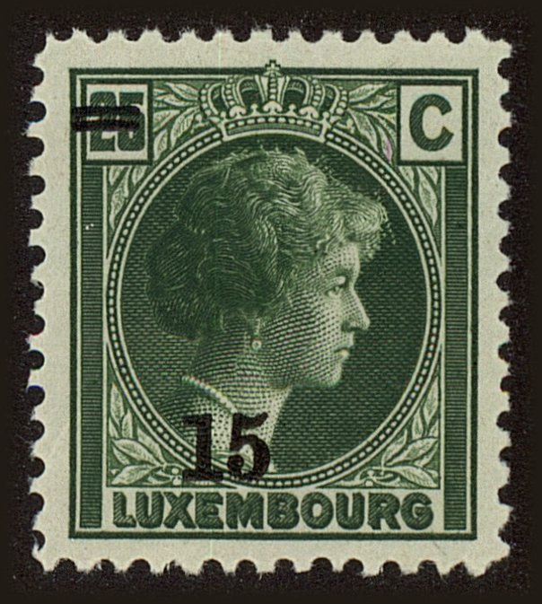 Front view of Luxembourg 187 collectors stamp