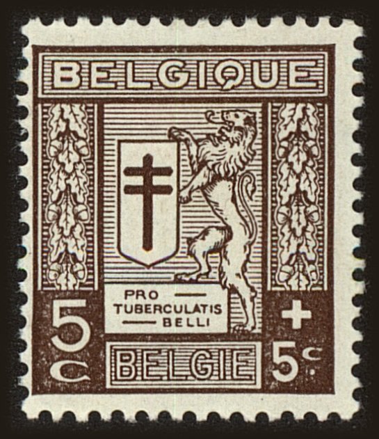 Front view of Belgium B59 collectors stamp
