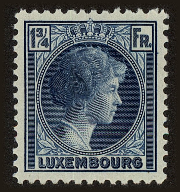 Front view of Luxembourg 185 collectors stamp