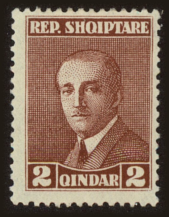 Front view of Albania 187 collectors stamp