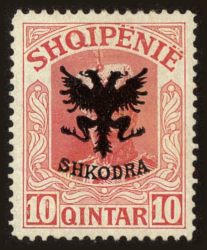 Front view of Albania 121 collectors stamp