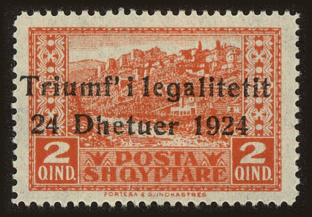 Front view of Albania 164 collectors stamp