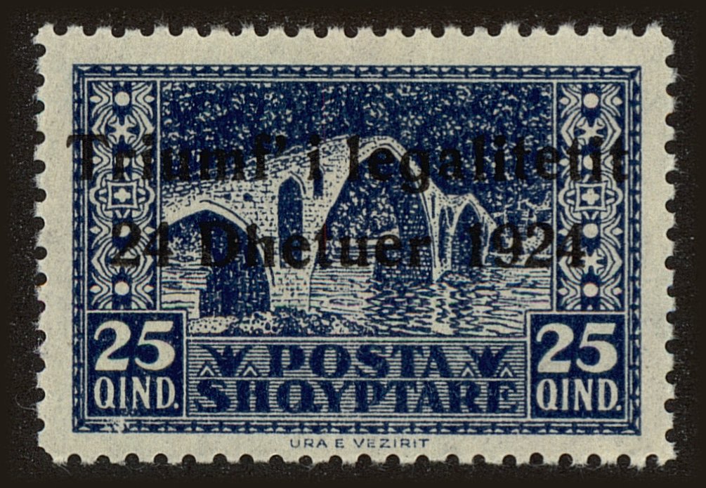 Front view of Albania 168 collectors stamp