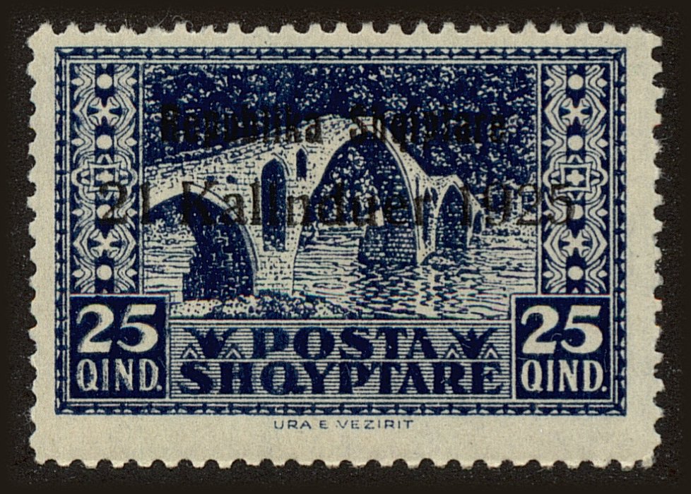 Front view of Albania 175 collectors stamp