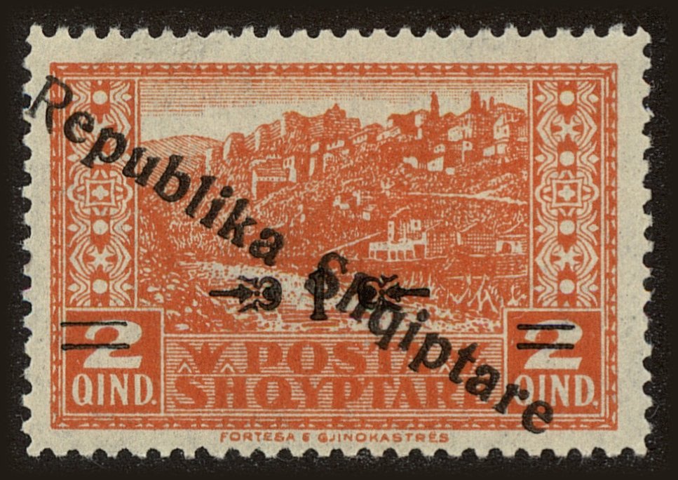 Front view of Albania 178 collectors stamp