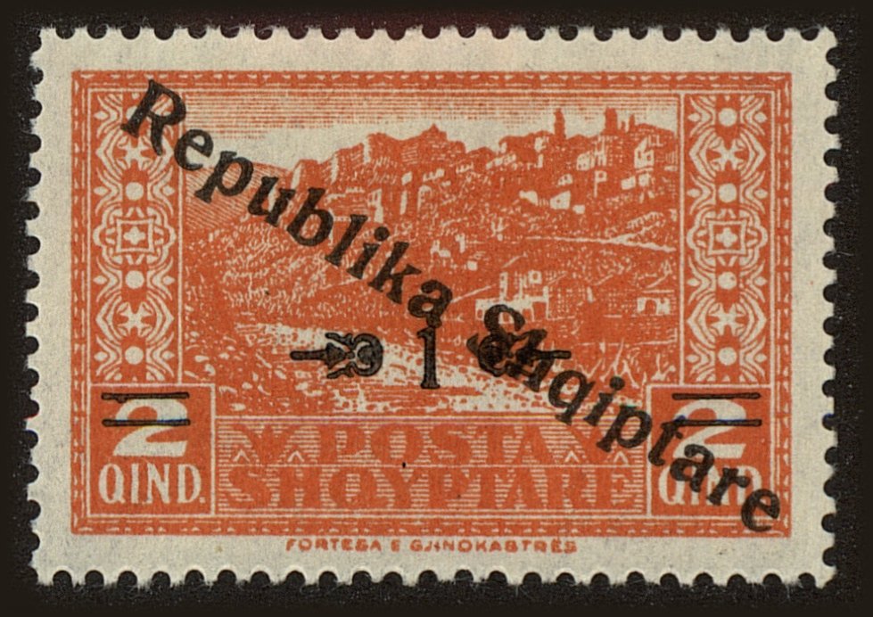 Front view of Albania 178 collectors stamp
