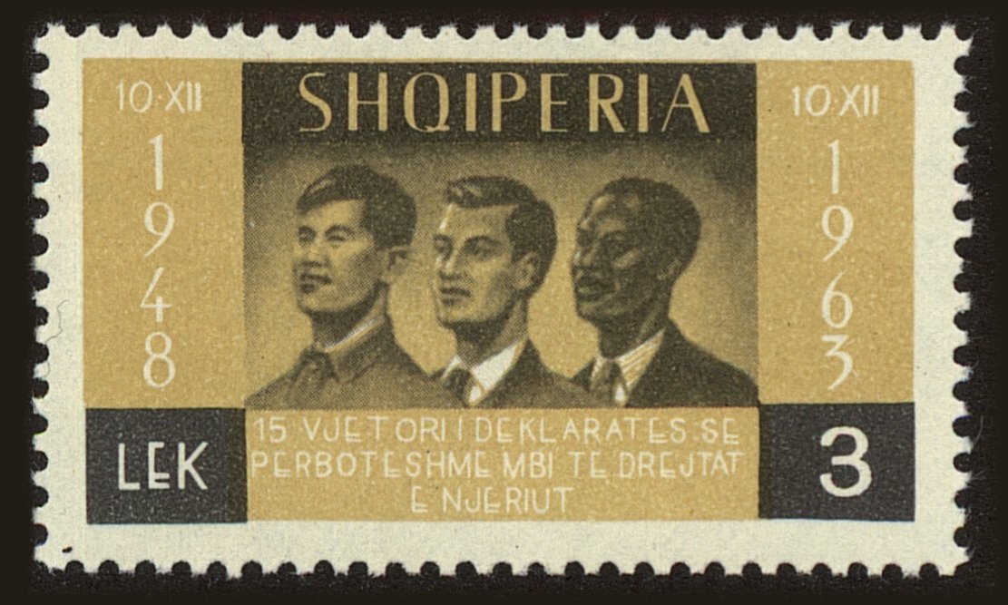 Front view of Albania 703 collectors stamp
