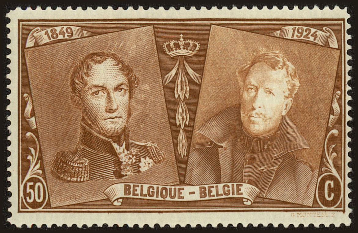 Front view of Belgium 179 collectors stamp