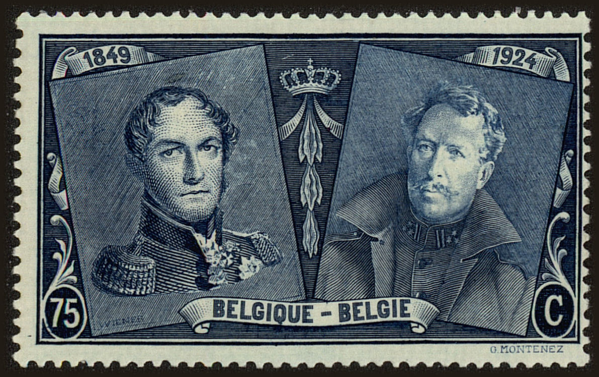 Front view of Belgium 180 collectors stamp