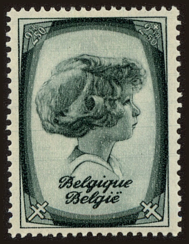 Front view of Belgium B231 collectors stamp