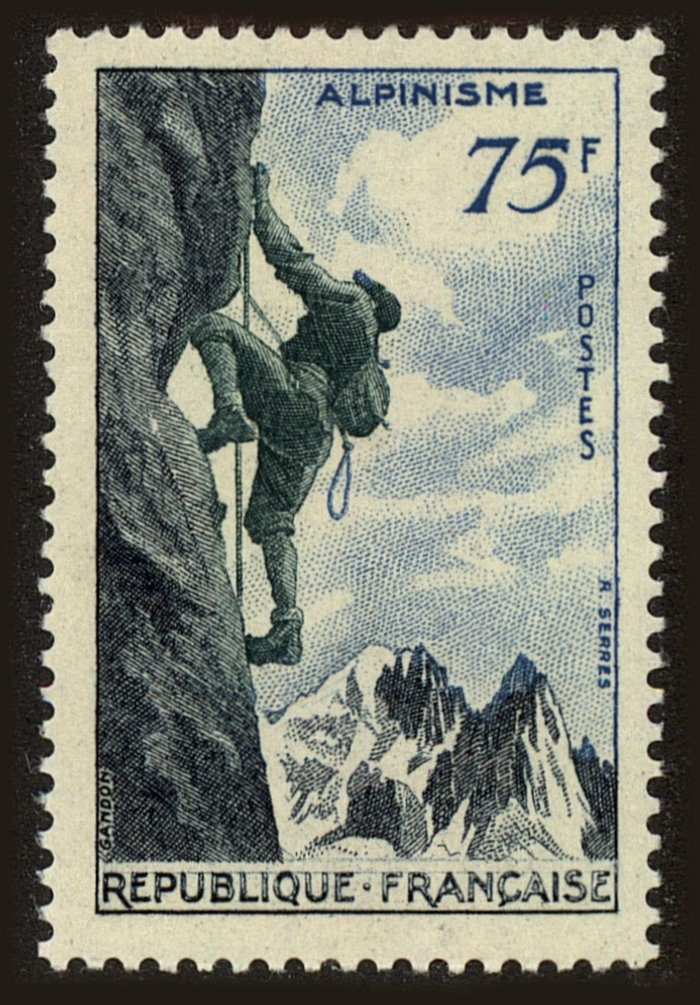 Front view of France 804 collectors stamp