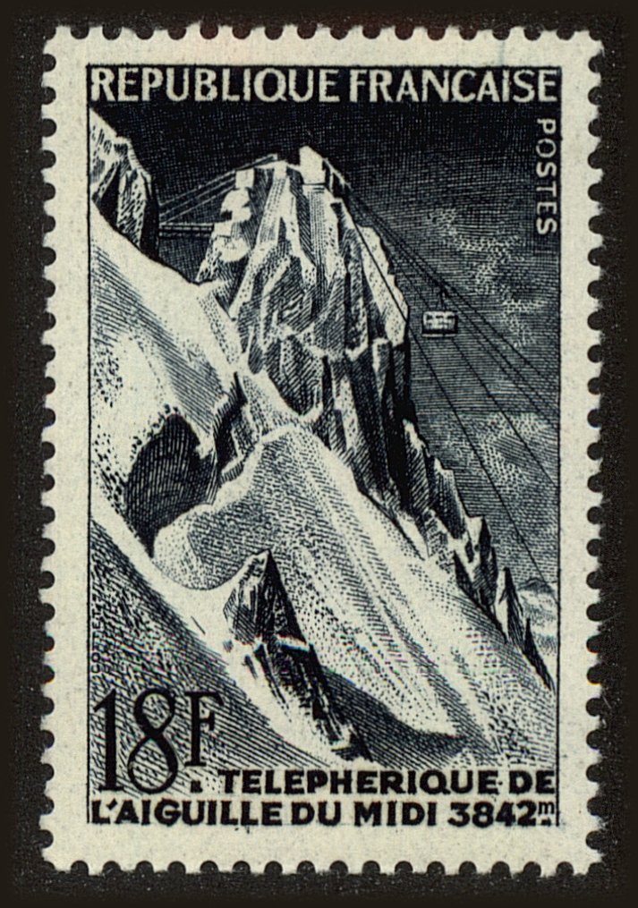 Front view of France 808 collectors stamp