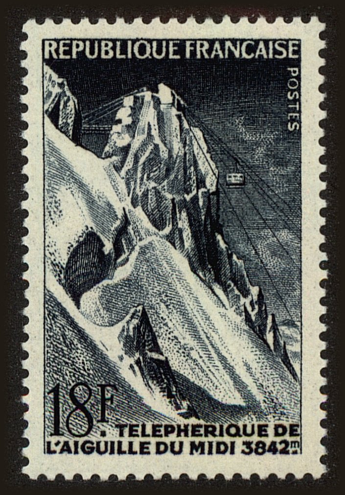 Front view of France 808 collectors stamp