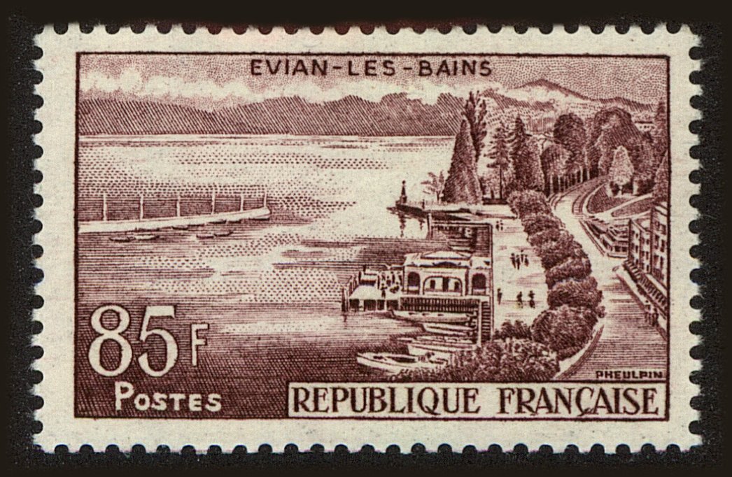 Front view of France 908 collectors stamp