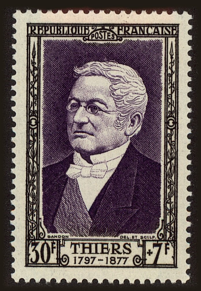 Front view of France B272 collectors stamp
