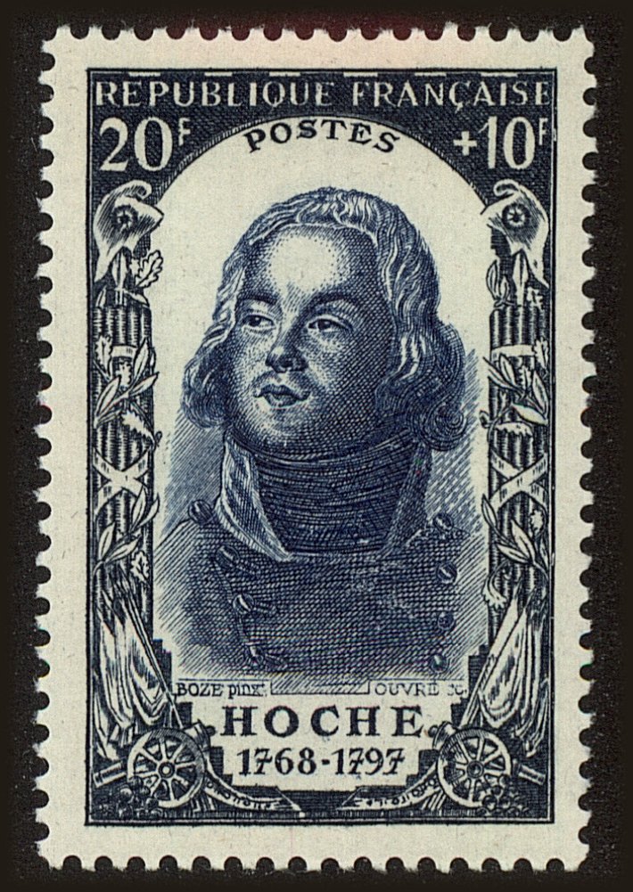 Front view of France B254 collectors stamp