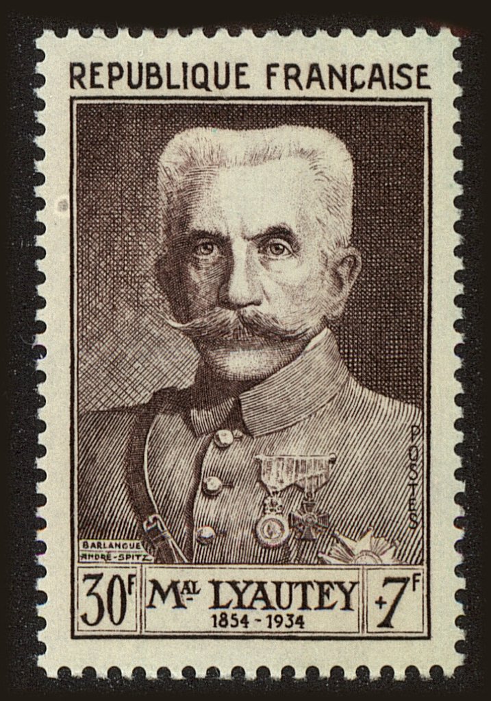 Front view of France B281 collectors stamp
