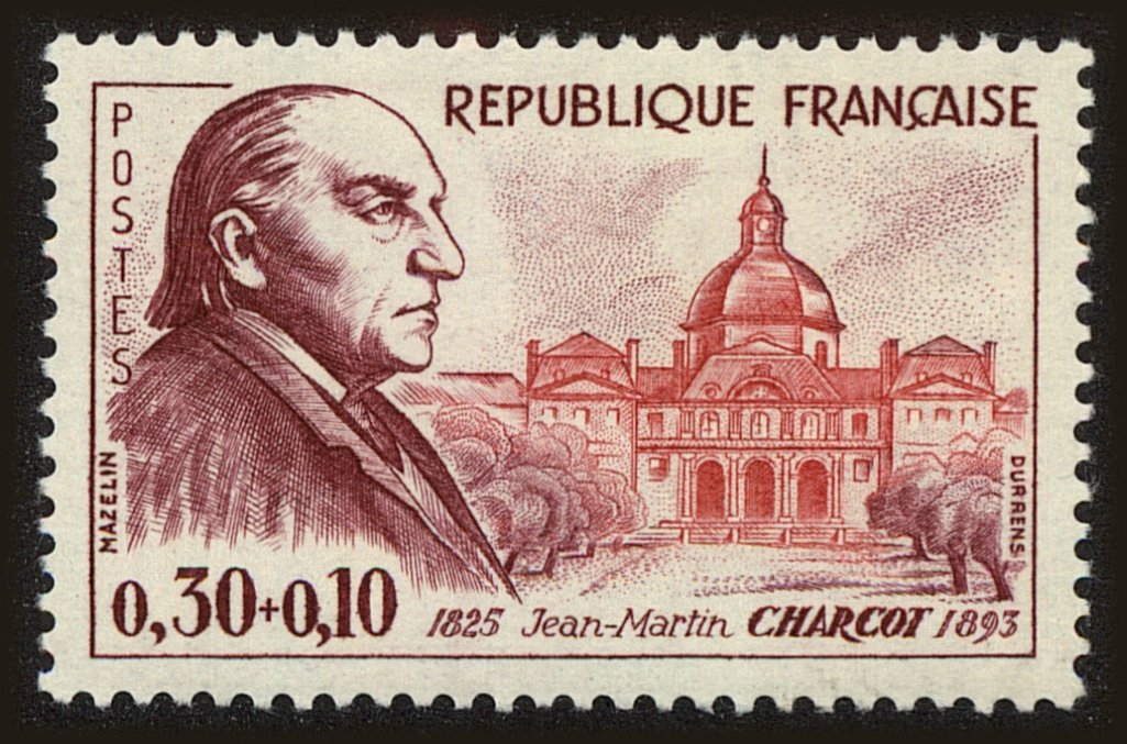 Front view of France B344 collectors stamp