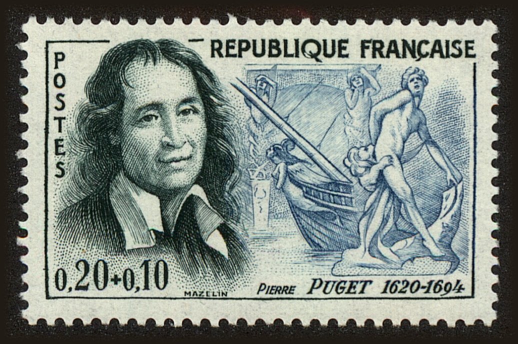 Front view of France B351 collectors stamp