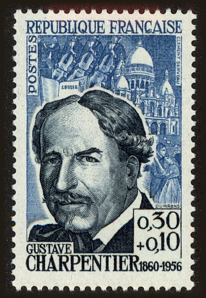 Front view of France B362 collectors stamp