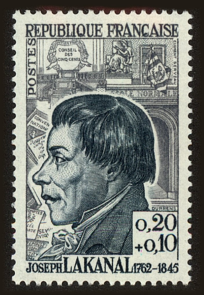 Front view of France B361 collectors stamp