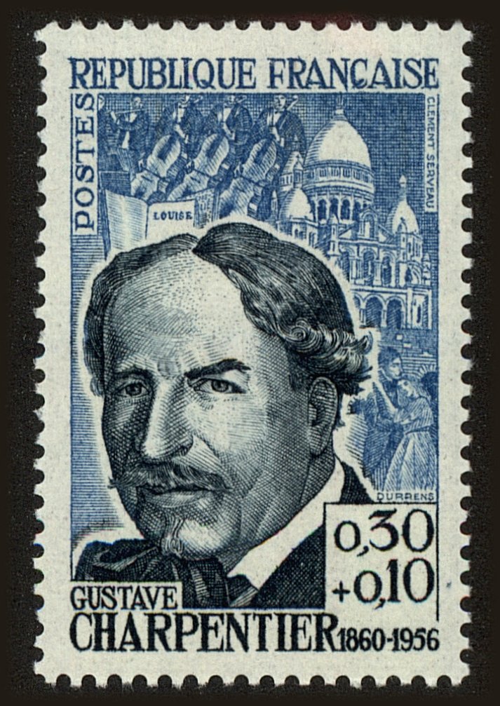 Front view of France B362 collectors stamp