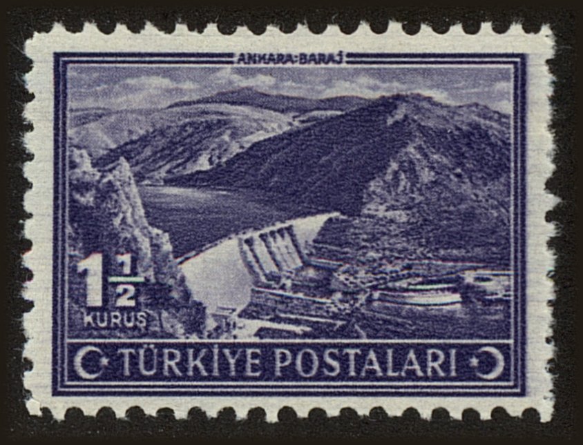 Front view of Turkey 899 collectors stamp