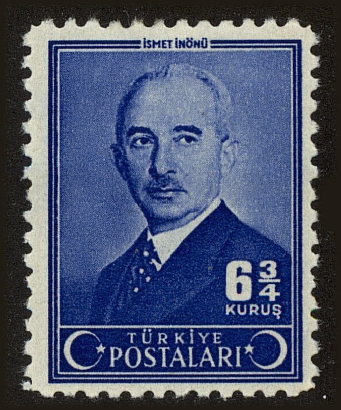 Front view of Turkey 905 collectors stamp